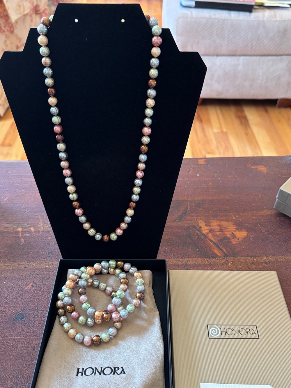 Honora Freshwater Pearl Multicolor Necklace & Bracelets- Elegant Women’s Jewelry